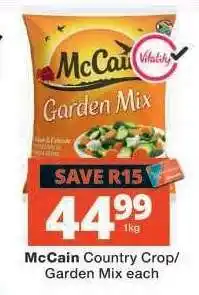 Checkers McCain Country Crop/Garden Mix offer