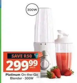 Checkers Platinum On-the-Go Blender - 300W offer