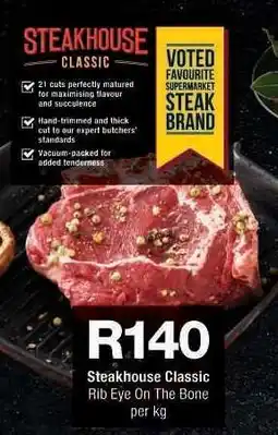 Checkers Steakhouse Classic Rib Eye On The Bone offer