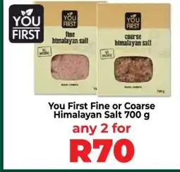 Food Lover's Market You First Fine or Coarse Himalayan Salt 700 g offer
