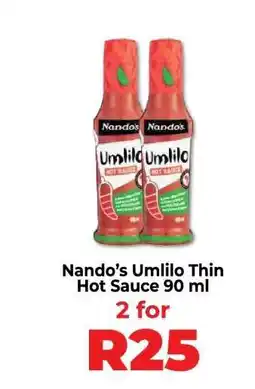 Food Lover's Market Nando’s Umlilo Thin Hot Sauce 90 ml offer