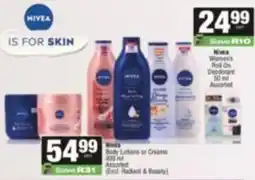 SuperSpar Nivea Body Lotions or Creams Assorted offer