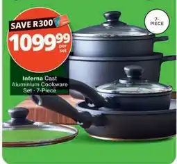 Checkers Inferna Cast Aluminium Cookware Set - 7-Piece offer