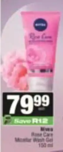 SuperSpar Nivea Rose Care Micellar Wash Gel offer