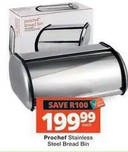 Checkers Prochef Stainless Steel Bread Bin offer