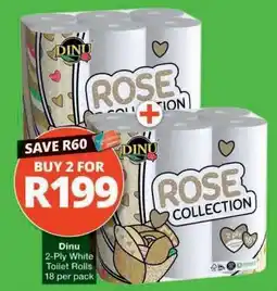 Checkers Dinu 2-Ply White Toilet Rolls offer