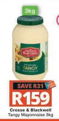 Checkers Crosse & Blackwell Tangy Mayonnaise 3kg offer