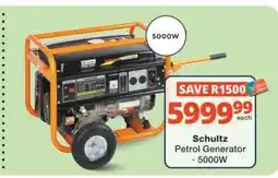 Checkers Schultz Petrol Generator - 5000W offer