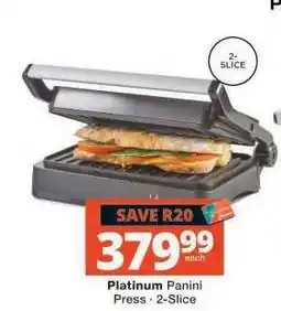 Checkers Platinum Panini Press offer