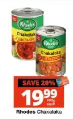 Checkers Rhodes Chakalaka offer