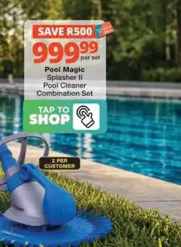 Checkers Pool Magic Splasher II Pool Cleaner Combination Set offer