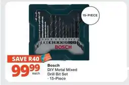 Checkers Bosch DIY Metal Mixed Drill Bit Set offer