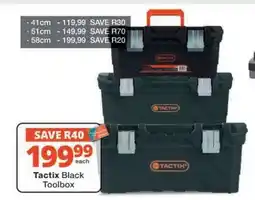 Checkers Tactix Black Toolbox offer
