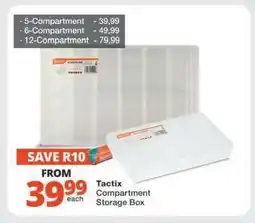 Checkers Tactix Compartment Storage Box offer