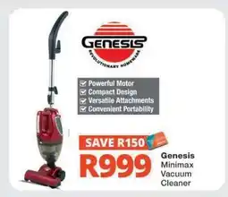 Checkers Genesis Minimax Vacuum Cleaner offer