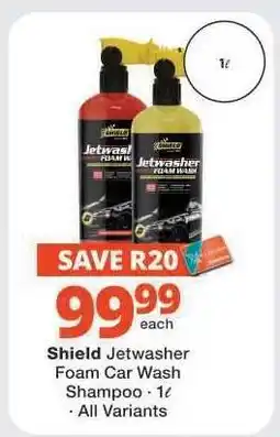 Checkers Shield Jetwasher Foam Car Wash Shampoo offer