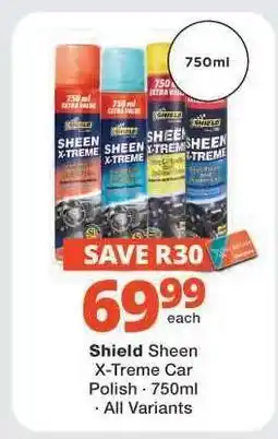 Checkers Shield Sheen X-Treme Car Polish offer
