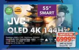 Checkers JVC 4K QLED Smart TV - 55 offer