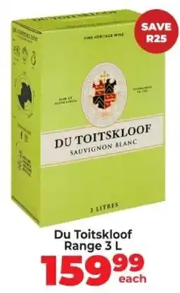 Diamond Discount Liquor Du Toitskloof Sauvignon Blanc offer