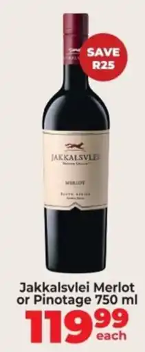 Diamond Discount Liquor Jakkalsvlei Merlot offer
