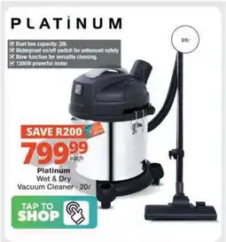 Checkers Platinum Wet & Dry Vacuum Cleaner offer
