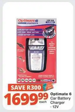 Checkers Optimate 6 Car Battery Charger offer