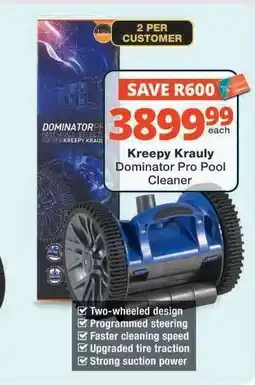 Checkers Kreepy Krauly Dominator Pro Pool Cleaner offer