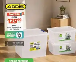 Checkers Addis Clear Storage Box offer