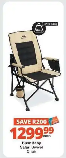 Checkers BushBaby Safari Swivel Chair offer