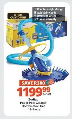 Checkers Zodiac Pacer Pool Cleaner Combination Set offer