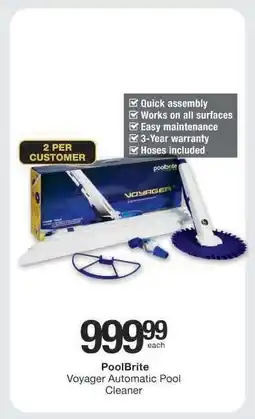 Checkers PoolBrite Voyager Automatic Pool Cleaner offer