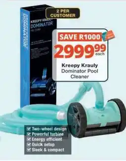 Checkers Kreepy Krauly Dominator Pool Cleaner offer