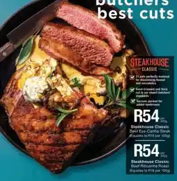 Checkers Steakhouse Classic Beef Eye-Canha Steak offer