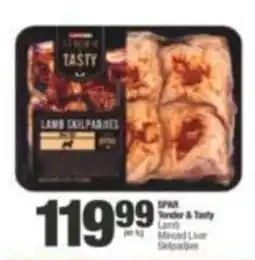 SuperSpar SPAR Tender & Tasty Lamb Minced Liver Skilpaddies offer