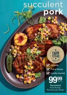 Checkers Farmstead Pork Rump/Porterhouse Steak offer