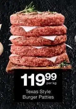 Checkers Texas Style Burger Patties offer