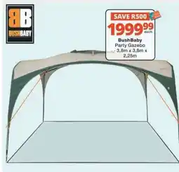 Checkers BushBaby Party Gazebo offer