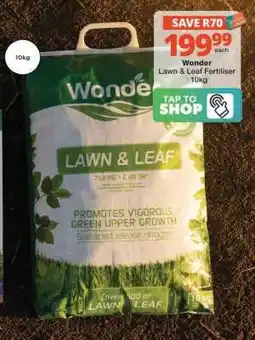 Checkers Wonder Lawn & Leaf Fertiliser offer