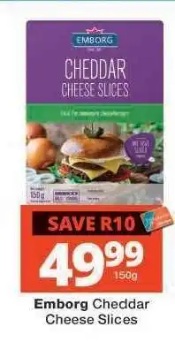 Checkers Emborg Cheddar Cheese Slices offer