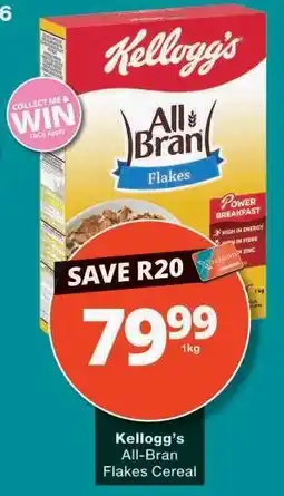Checkers Kellogg's All Bran Flakes Cereal offer