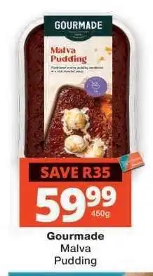 Checkers Gourmade Malva Pudding offer