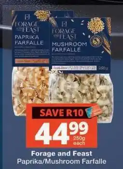Checkers Forage and Feast Paprika/Mushroom Farfalle offer