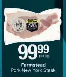 Checkers Farmstead Pork New York Steak offer