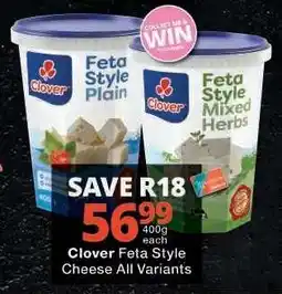 Checkers Clover Feta Style Cheese All Variants offer