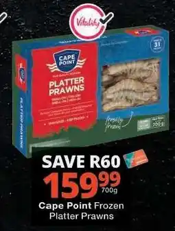 Checkers Cape Point Frozen Platter Prawns offer