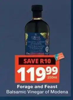 Checkers Forage and Feast Balsamic Vinegar of Modena offer