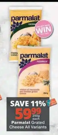 Checkers Parmalat Grated Cheese All Variants offer