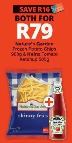Checkers Nature’s Garden Frozen Potato Chips & Heinz Tomato Ketchup offer