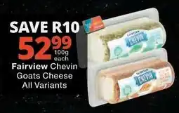 Checkers Fairview Chevin Goats Cheese offer