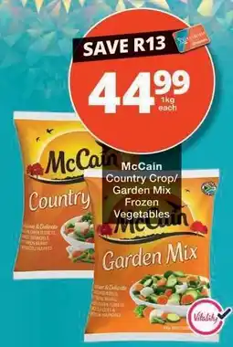 Checkers McCain Country Crop/Garden Mix Frozen Vegetables offer